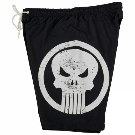 Marvel Comics The Punisher Skull Symbol Board Shorts